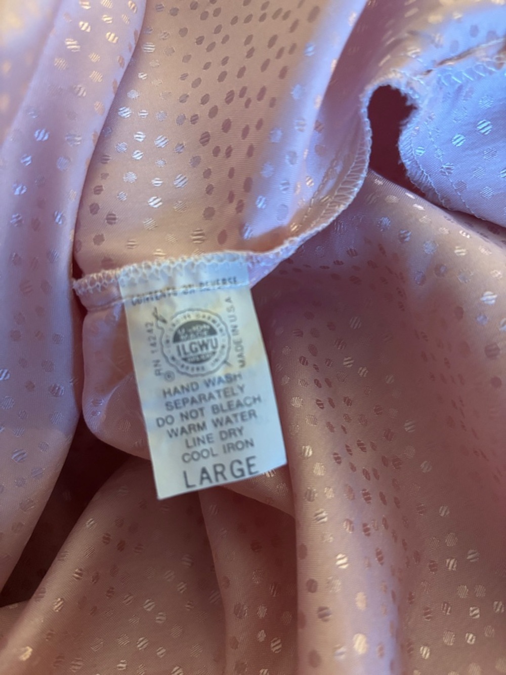 Gorgeous Christian Dior Vintage Matching Nightgown & Robe Set w/Cream Lace Trim - Picture 11 of 12